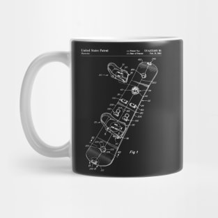 Snowboard Patent - Snowboarding Art - Black Chalkboard Mug